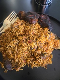 Lighter jollof rice