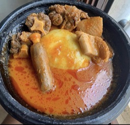 Light soup with fish