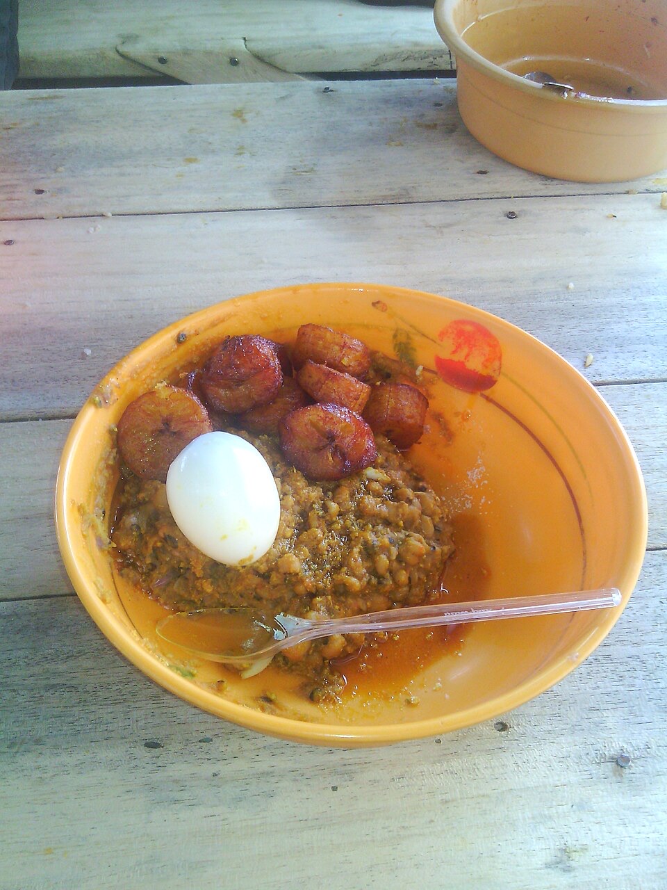 Red red with grilled plantain